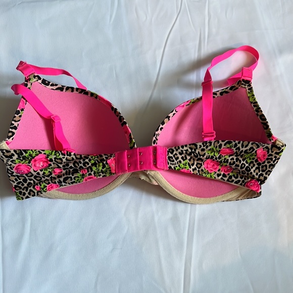 Victorias Secret leopard and pink floral bra - Picture 2 of 3